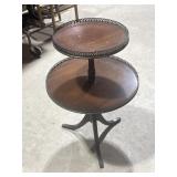 2 tiered wood table