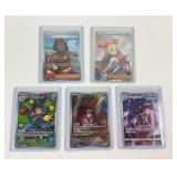 5 Pokï¿½mon full art cards