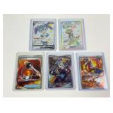 5 Pokï¿½mon full art cards