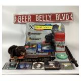 Beer Belly Blvd Sign, Inline Skates, Fleetwood Mac
