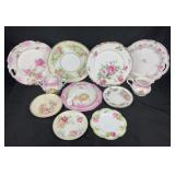 German China Plates, Saucers, Butter Dish, Creamer