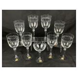 Fostoria Wine Glasses With Original Stickers
