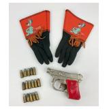 Captain Red Handled Cap gun, REM-UMC 32-7.65