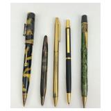 Bakelite keystone pencil, Gold tone Chromatic