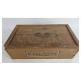 Callaway Vineyard Wooden Box With Extras