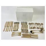 Dirilyte Gold Finish Vintage Flatware: Dinner and