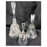 Crystal Bells With Etched Designs, Animals