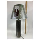Metal Table Lamp With Reflective Shade