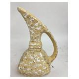 7.5" Savory MCM Pottery Yellow Ceramic Decorative