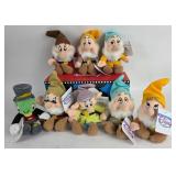 Disney Store Plush Jiminy Cricket, Seven Dwarfs