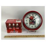 Coca-Cola Wall Clock, Recipe Card Tin Set