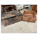 Camo storage chest, wood crate