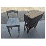 Rustic Metal Box Storage Table With Removable