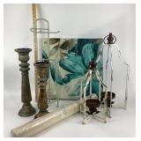 Decorative Candle Holders, Wall Covering, Canvas A