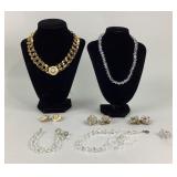 Gold-Tone Jewelry, Crystal Bead Necklaces