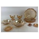Jeanette Glass Marigold Carnival Glass Iris &