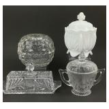 Milk Glass And Pattern Glass Dishware