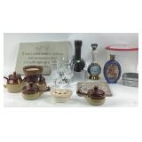 Ceramic Cookware, Glassware, Decorative Bottles