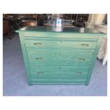 Painted Wood Chest Of Drawers 3 Drawers  - Some