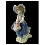 LLadro Porcelian Pretty Pickers Linda Con Capazo