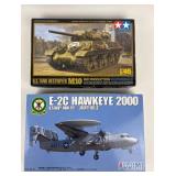 Tamiya M10 Tank Destroyer, Fujimi E-2C Hawkeye 200