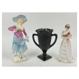 Royal Doulton Kimberley, Ceramic woman, Black Glas