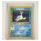 Pokemon vintage holographic Lapras card