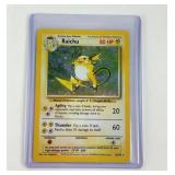 Pokemon vintage holographic Raichu card