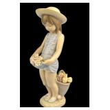 Lladro Porcelain Figure "Flowers on the Lap" #1284