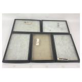Cardboard, Glass Display Cases