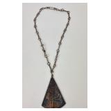 Signed Cobre copper necklace