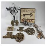 2 Decorative MCM Key Wall Art, Figurines