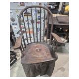 Windsor-Style Wooden Potty Chair/"Necessary