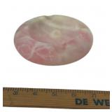 Pink White Onyx Stone Ashtray