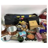 Rawlings Tent, Copper Pans, Plush Toys, Holiday De