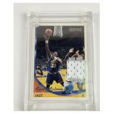 Karl Malone Game Used JERSEY Swatch Card NBA
