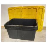 3 Black Storage Containers w/ Lids