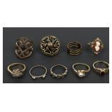 Gold Tone Ring Jewelry Collection