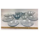 Fire King Glass Dinnerware in Blue Philbe
