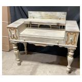 Wood table foldaway desk