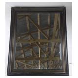 Beveled Wall Mirror With Black Frame