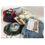 Dog Toys, Build-A-Bear Carrier, Cables