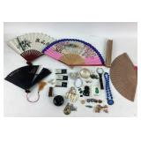 Decorative Hand Fans, Jewelry, Loose Gemstones