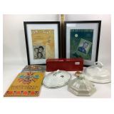 Folding Frame, Lidded Dish Covers, Stencil Books