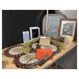 Galvanized Can Lid, Pip Berry Garland, Tablecloth