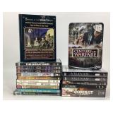 Military History DVDs Including Gettysburg, Vietna