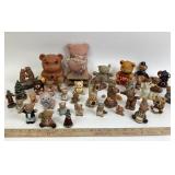 Teddy Bear Figurines: Homco Porcelain, Russ Christ