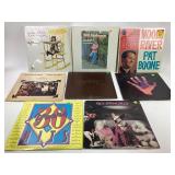 8 vinyl records: George Harrison, Carpenters,