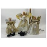 Illuminated Angel Tree Toppers with Power Adapters