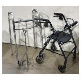 Rolling walker, Folding walker, cane
